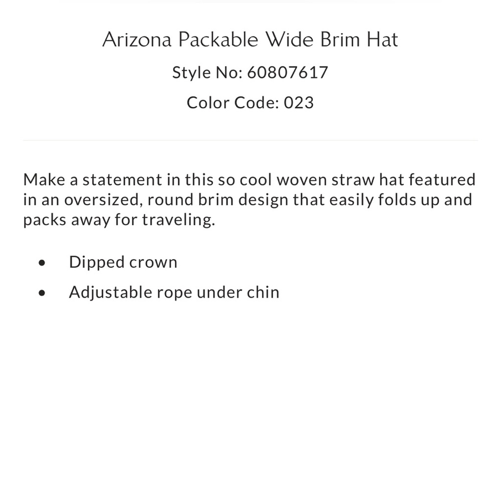 Free People Arizona Wide Brim Packable Hat - Picture 10 of 13